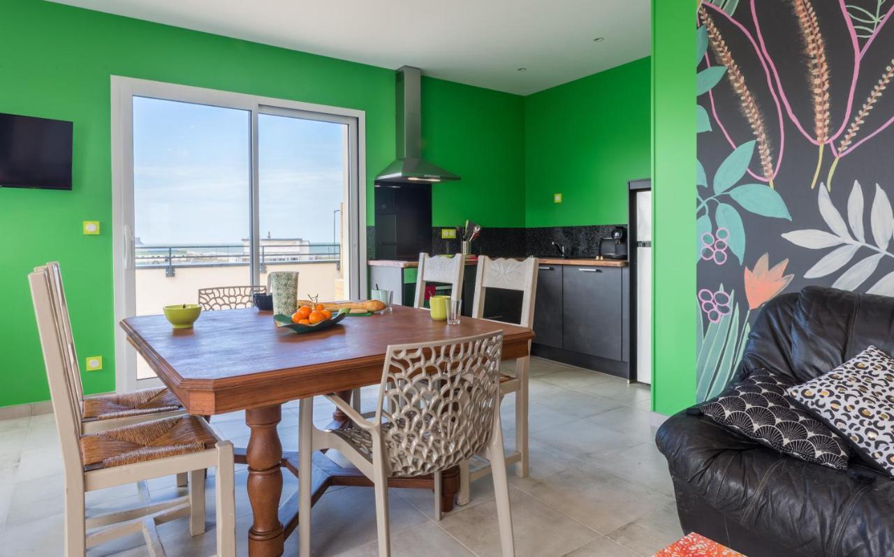 Babord, Appt Avec Terrasse Et Vue Mer Saint-Côme-de-Fresné المظهر الخارجي الصورة